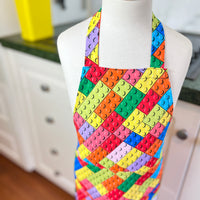 Lego Style Brick Apron Keeps Your Kid's Clothes Clean