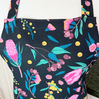 Beautiful Australian Floral Print Teenager or Petite Adult Sized Apron