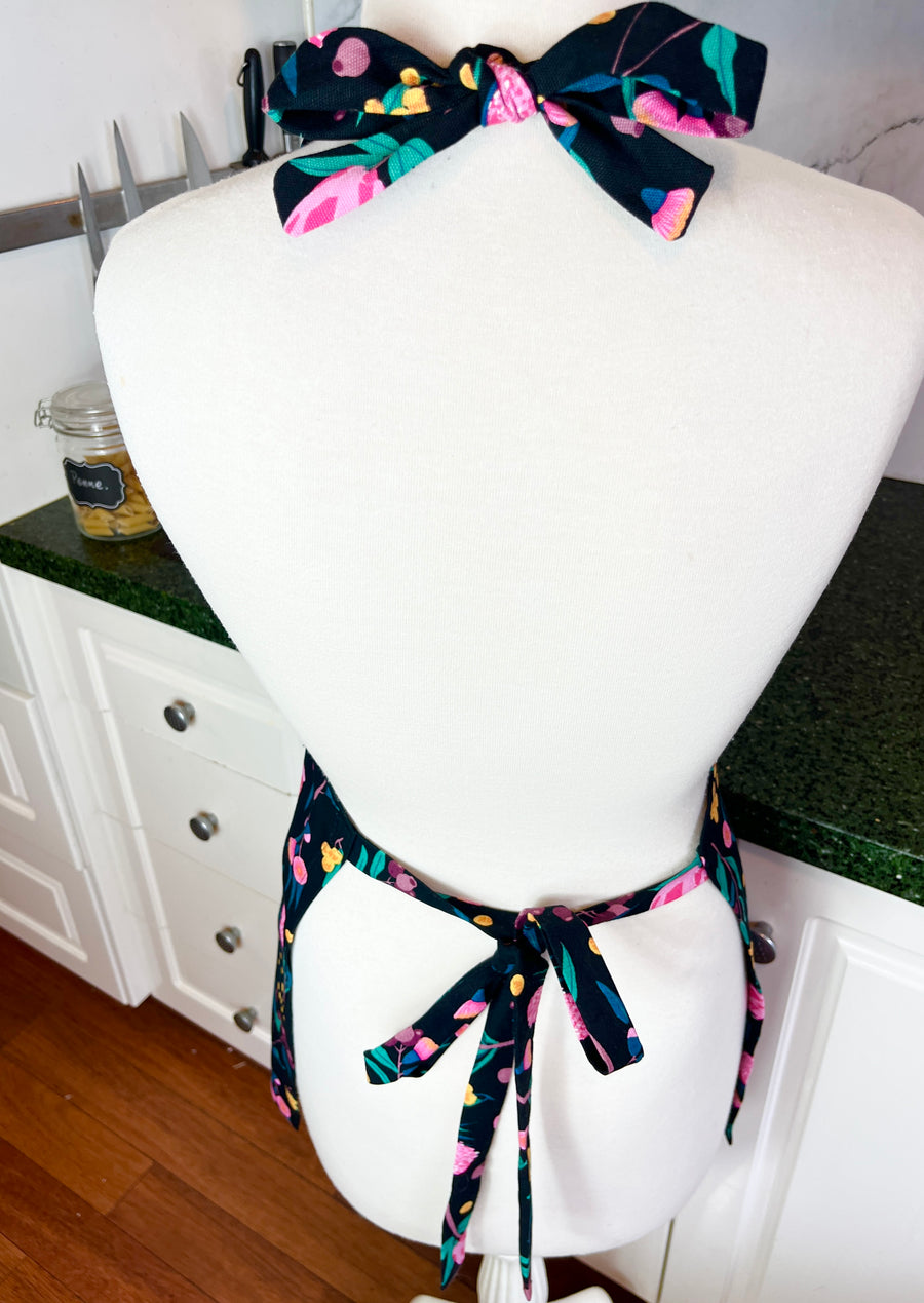 Beautiful Australian Floral Print Teenager or Petite Adult Sized Apron