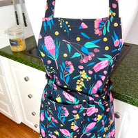 Beautiful Australian Floral Print Teenager or Petite Adult Sized Apron