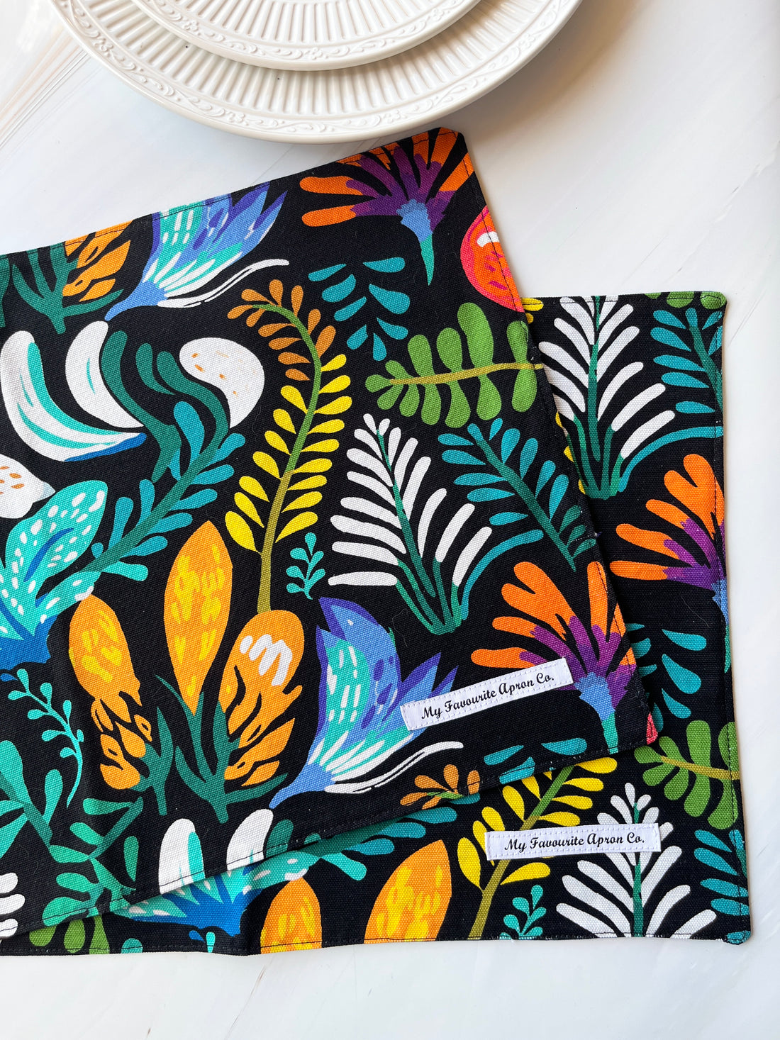 Colourful and Bright Cotton Placemats - Ideal for Messy Eaters