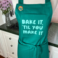 Bake It 'til You Make It on This Gorgeous Green Apron!
