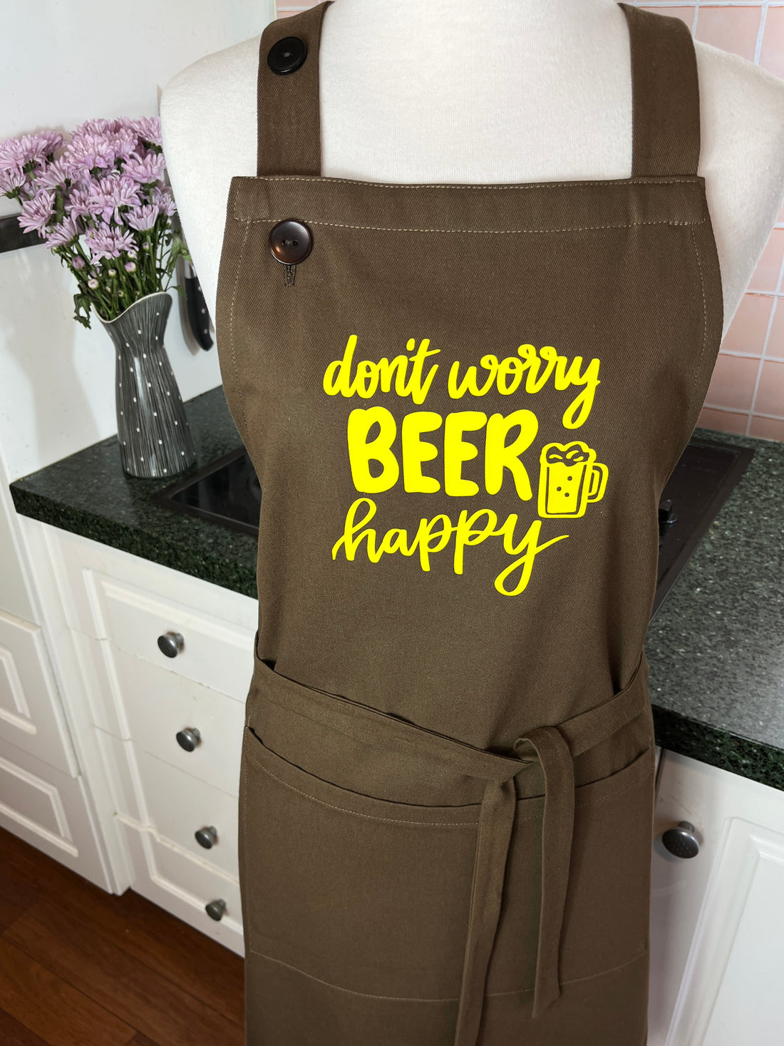 Don't Worry, BEER Happy - the ideal Apron For Any Home Brewer
