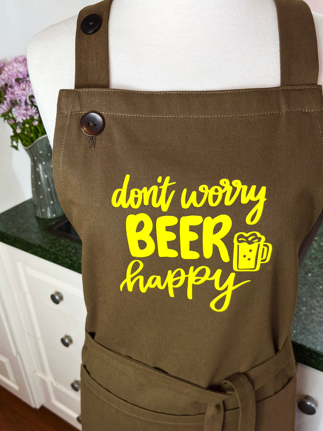 Don't Worry, BEER Happy - the ideal Apron For Any Home Brewer