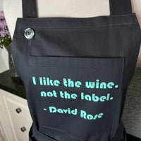 I Like the Wine, Not the Label - a Practical, Fun and Wise Apron