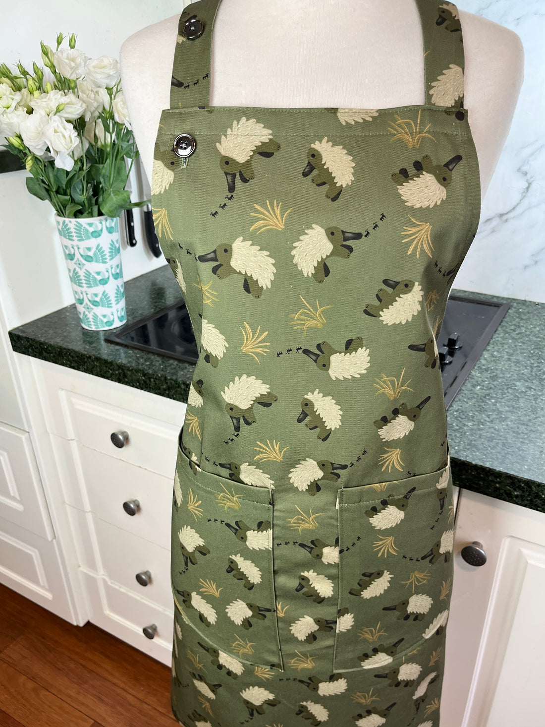 A Fabulously Handsome Echidna Print Apron