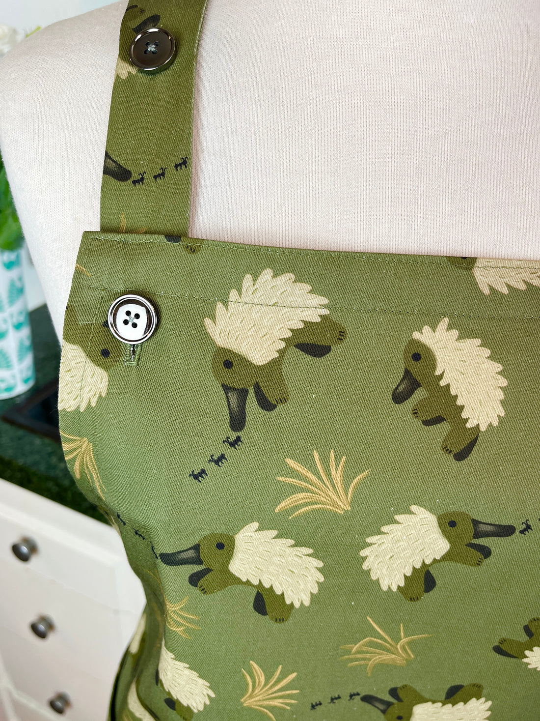 A Fabulously Handsome Echidna Print Apron