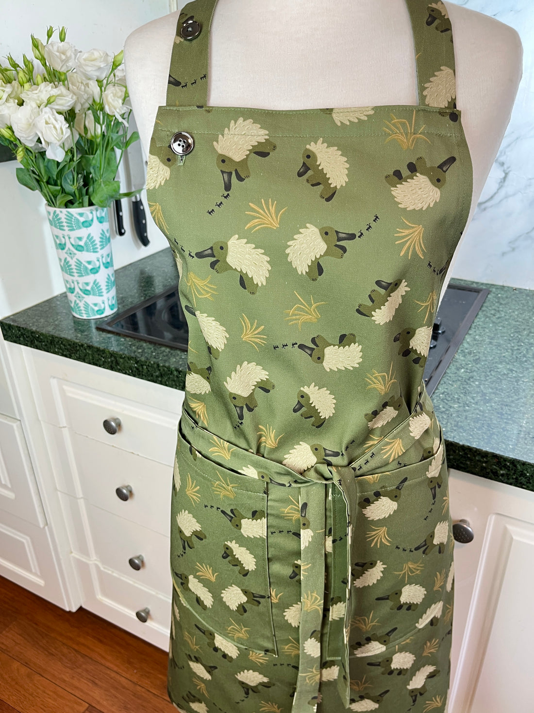 A Fabulously Handsome Echidna Print Apron
