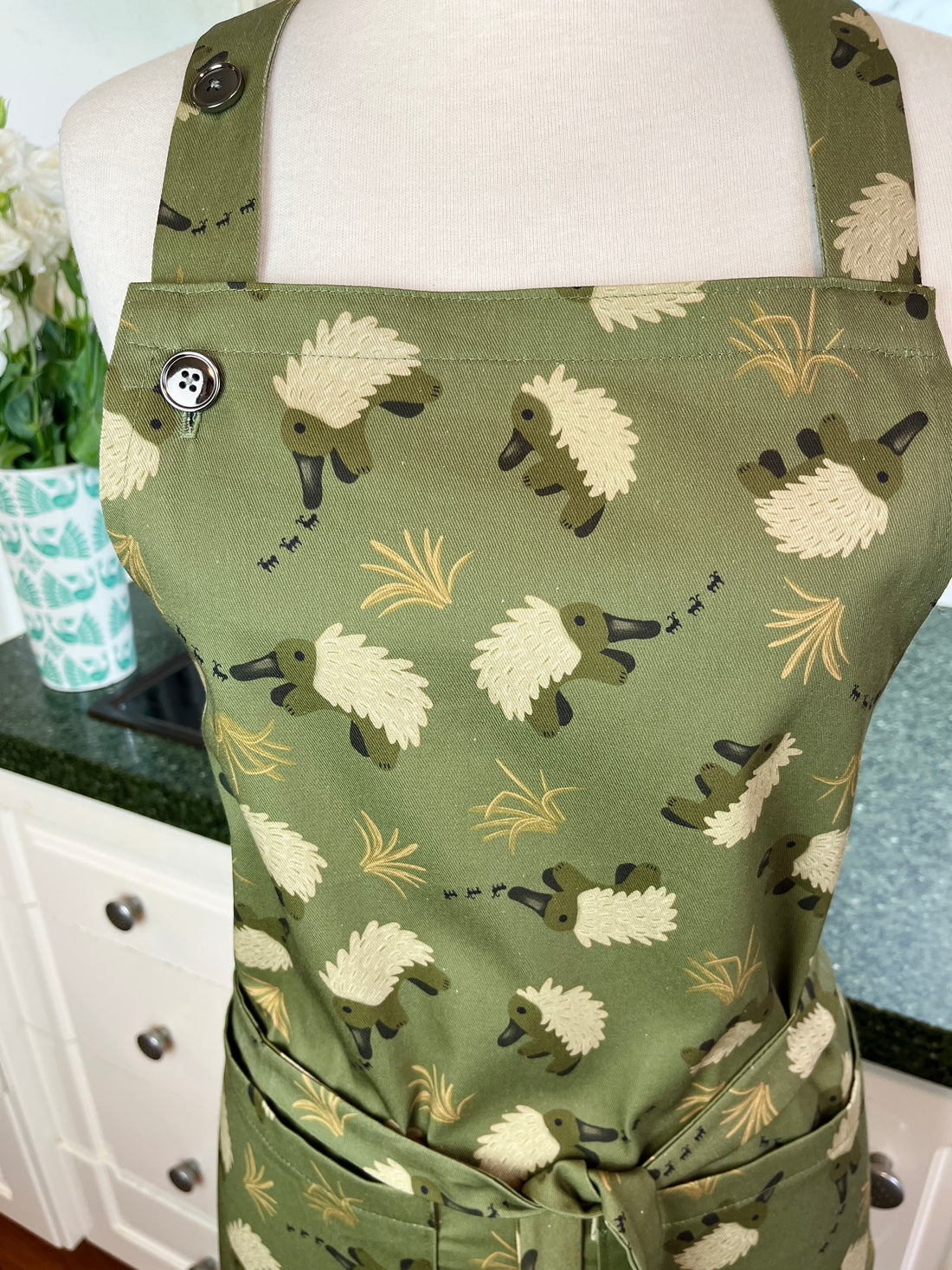 A Fabulously Handsome Echidna Print Apron