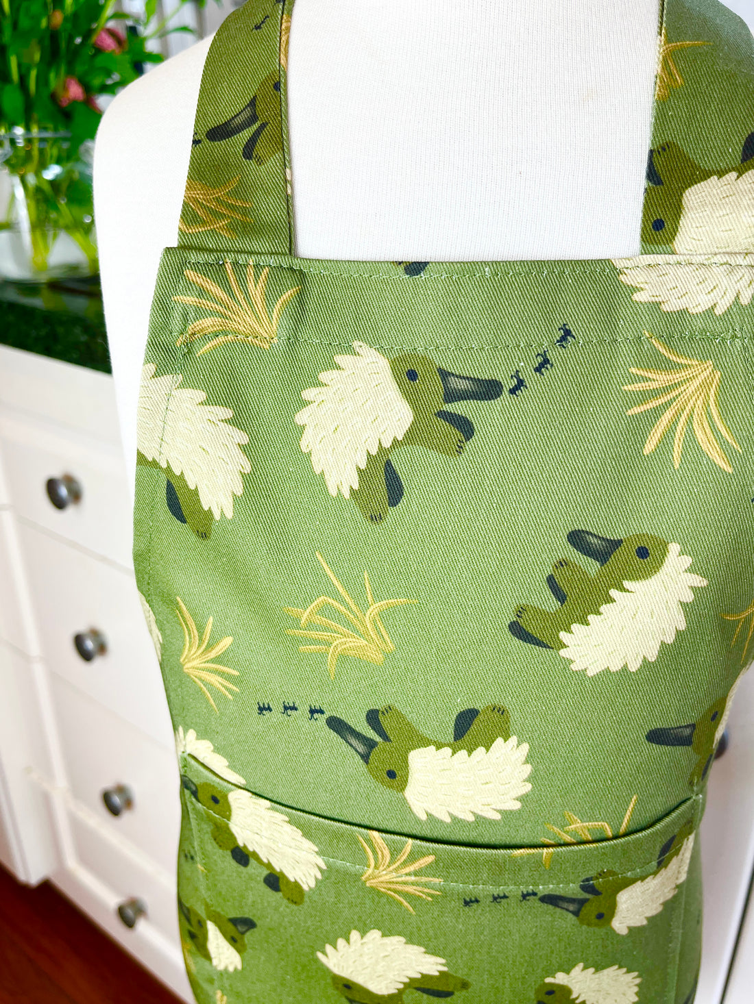 Adorable Echidnas Nibbling on Ants Cover This Toddler's Apron