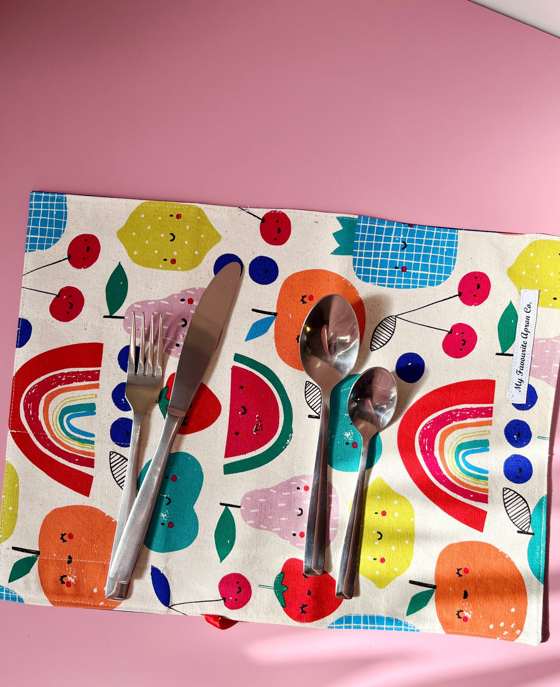 A Bright, Fun and Fruity Roll for Your Cutlery, Brushes, Pencils, Anything!