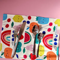 A Bright, Fun and Fruity Roll for Your Cutlery, Brushes, Pencils, Anything!