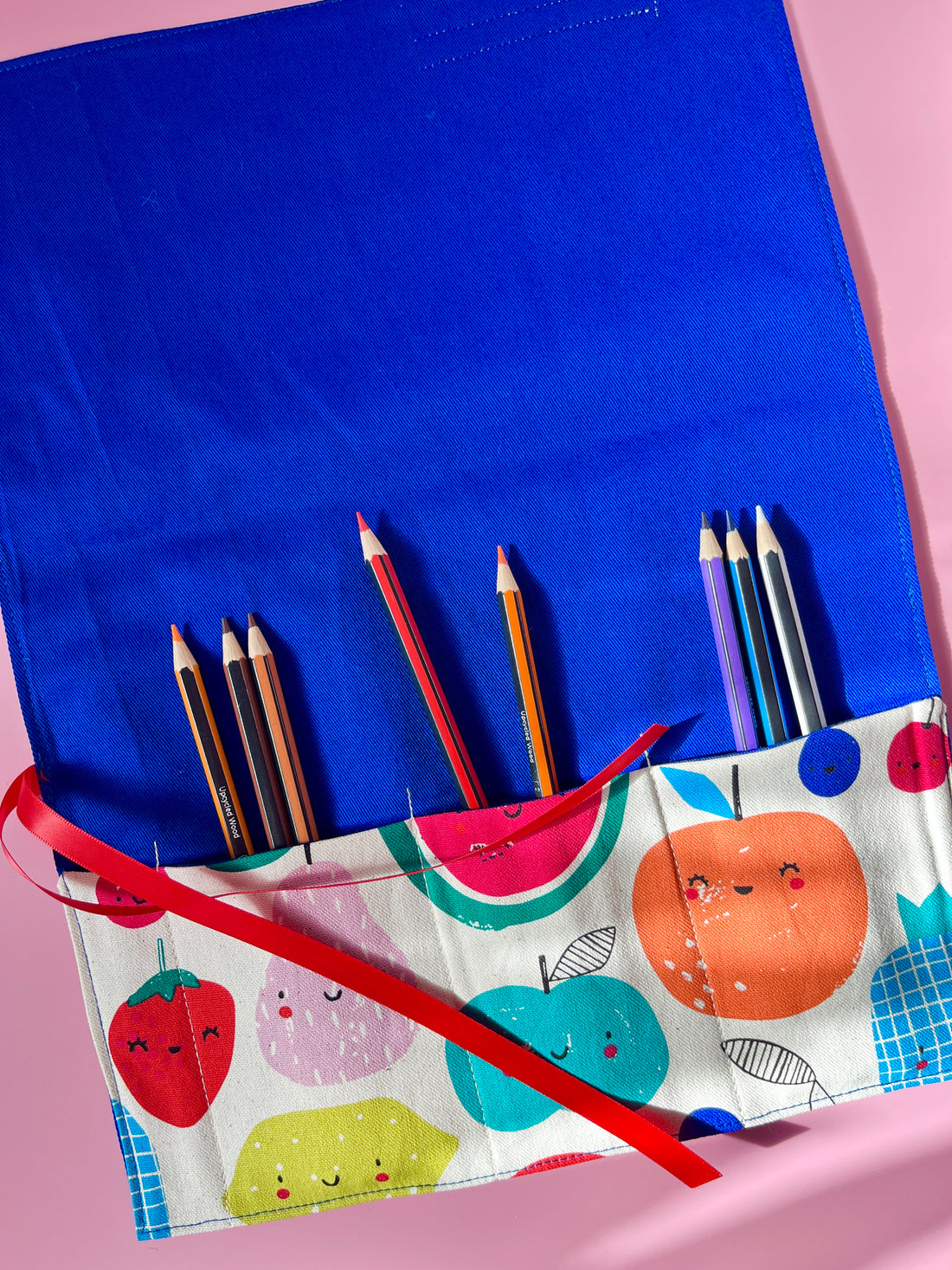 A Bright, Fun and Fruity Roll for Your Cutlery, Brushes, Pencils, Anything!