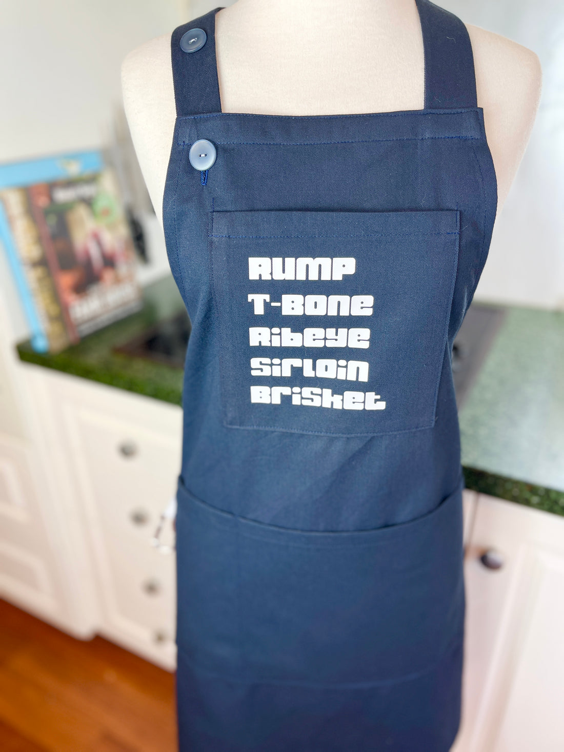 Help Dad Keep His BBQ Tongs Handy with this Special Apron - It's the Perfect Father's Day Gift for a Meat Loving Dad