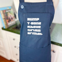 Help Dad Keep His BBQ Tongs Handy with this Special Apron - It's the Perfect Father's Day Gift for a Meat Loving Dad