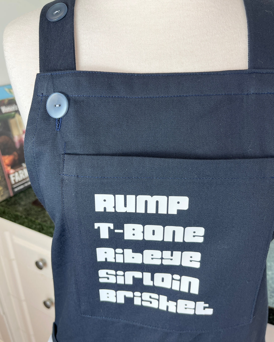 Help Dad Keep His BBQ Tongs Handy with this Special Apron - It's the Perfect Father's Day Gift for a Meat Loving Dad