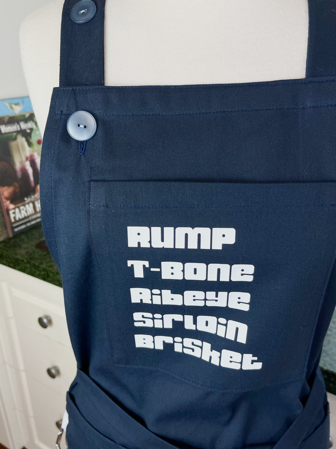 Help Dad Keep His BBQ Tongs Handy with this Special Apron - It's the Perfect Father's Day Gift for a Meat Loving Dad
