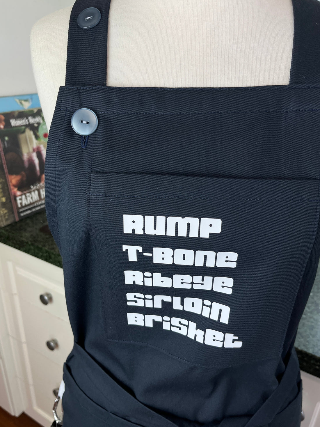 Help Dad Keep His BBQ Tongs Handy with this Special Apron - It's the Perfect Father's Day Gift for a Meat Loving Dad