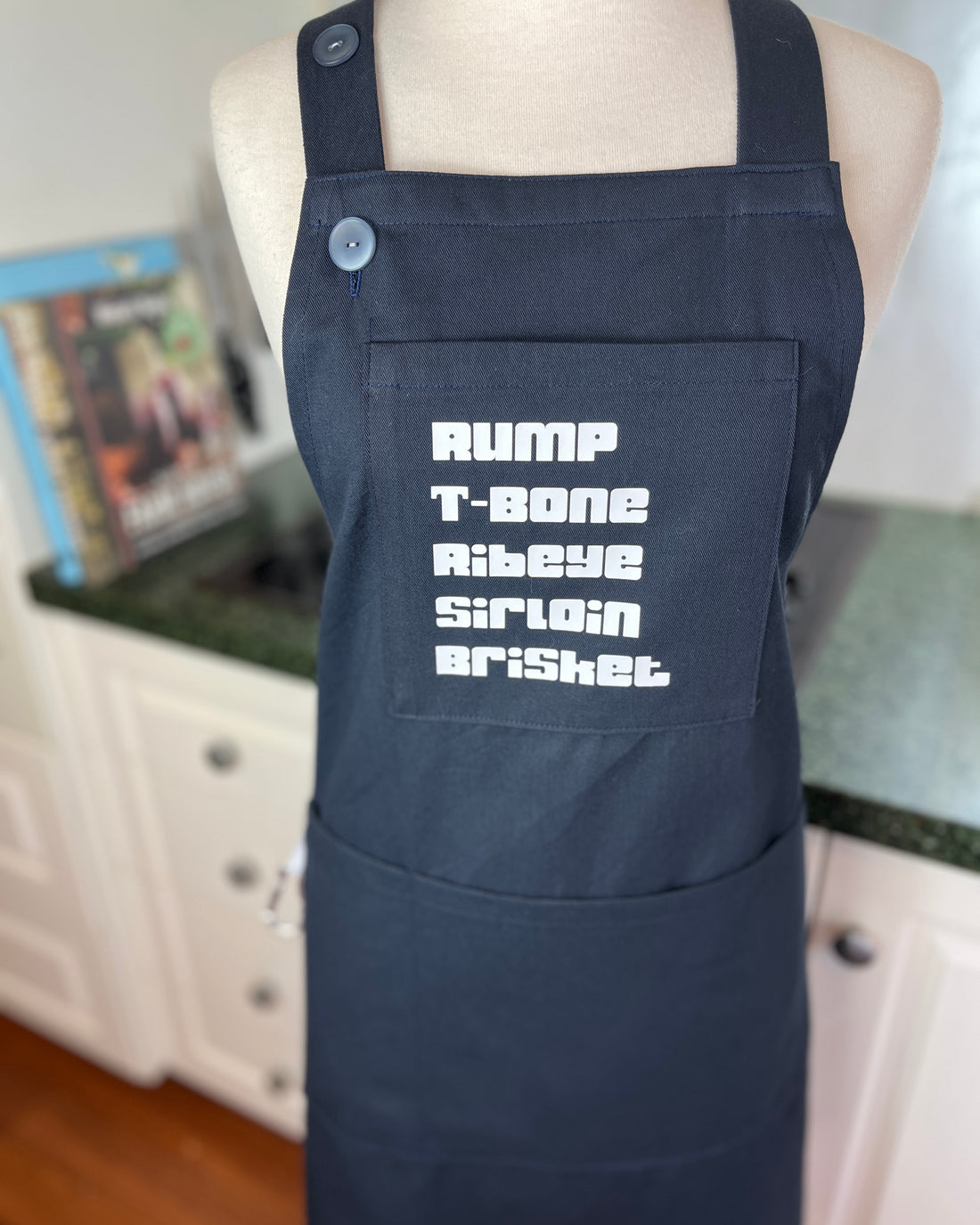 Help Dad Keep His BBQ Tongs Handy with this Special Apron - It's the Perfect Father's Day Gift for a Meat Loving Dad