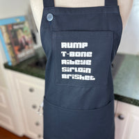 Help Dad Keep His BBQ Tongs Handy with this Special Apron - It's the Perfect Father's Day Gift for a Meat Loving Dad