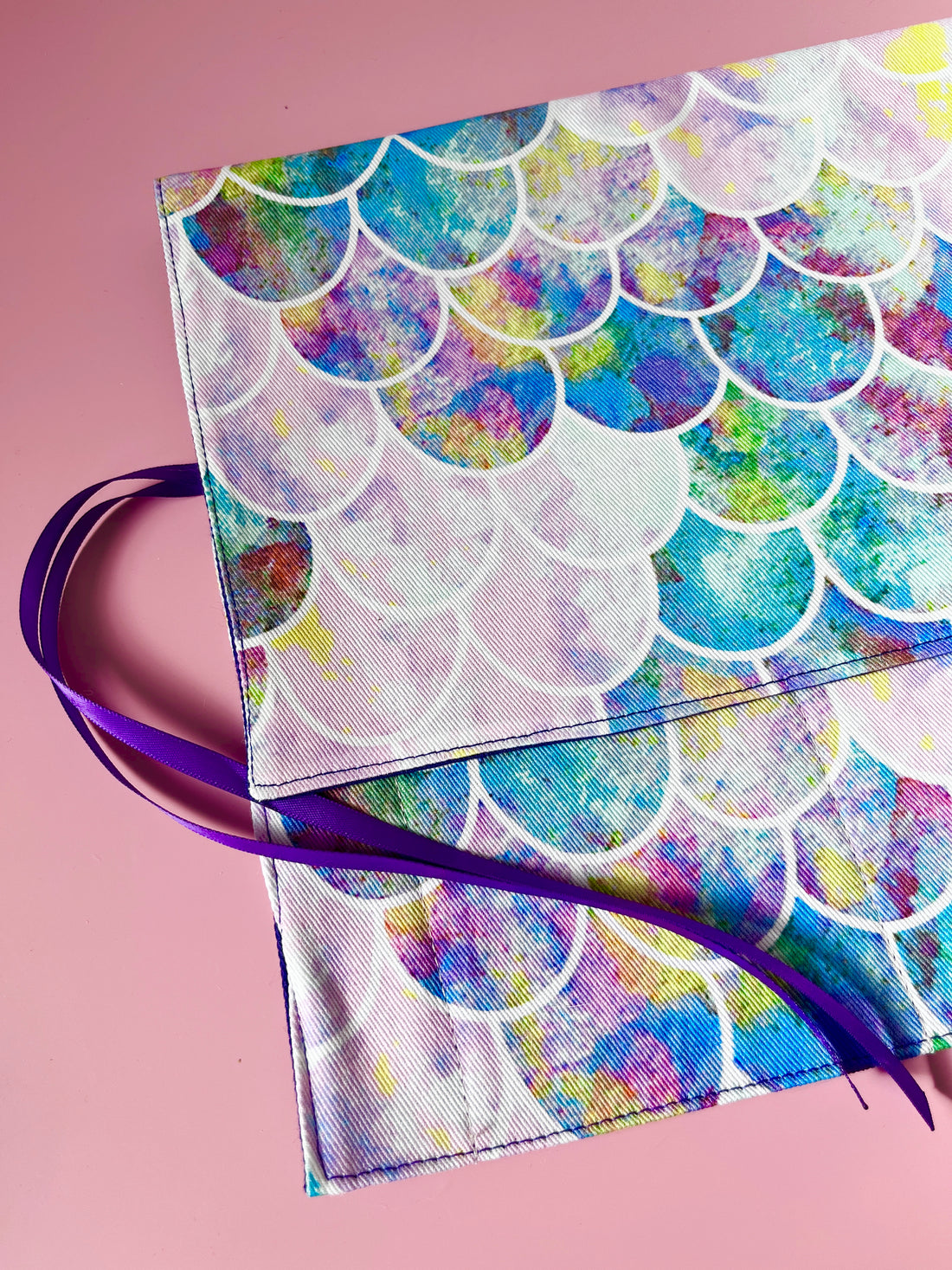 A Gorgeous Mermaid Print Roll - Perfect for Cutlery, Brushes, Pencils or Craft Supplies