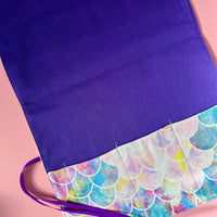 A Gorgeous Mermaid Print Roll - Perfect for Cutlery, Brushes, Pencils or Craft Supplies