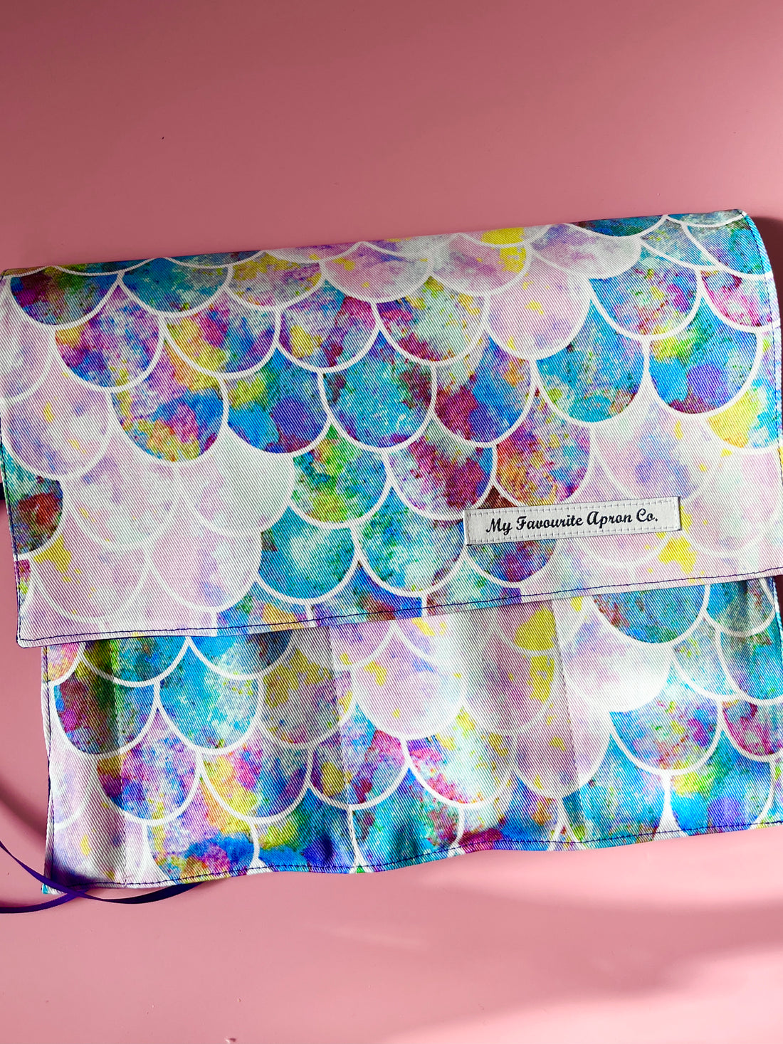 A Gorgeous Mermaid Print Roll - Perfect for Cutlery, Brushes, Pencils or Craft Supplies
