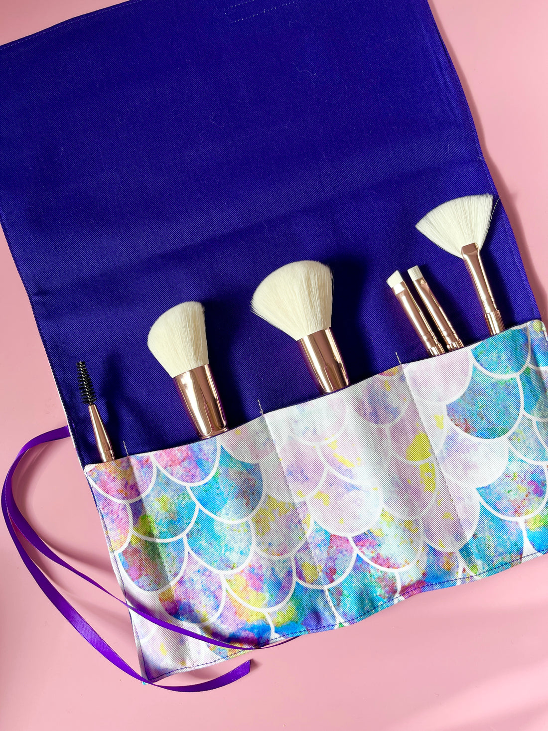 A Gorgeous Mermaid Print Roll - Perfect for Cutlery, Brushes, Pencils or Craft Supplies