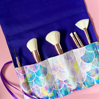 A Gorgeous Mermaid Print Roll - Perfect for Cutlery, Brushes, Pencils or Craft Supplies