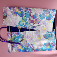 A Gorgeous Mermaid Print Roll - Perfect for Cutlery, Brushes, Pencils or Craft Supplies