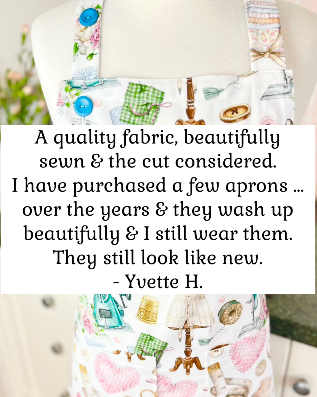 Sewists Will Love this Beautiful Cotton Apron