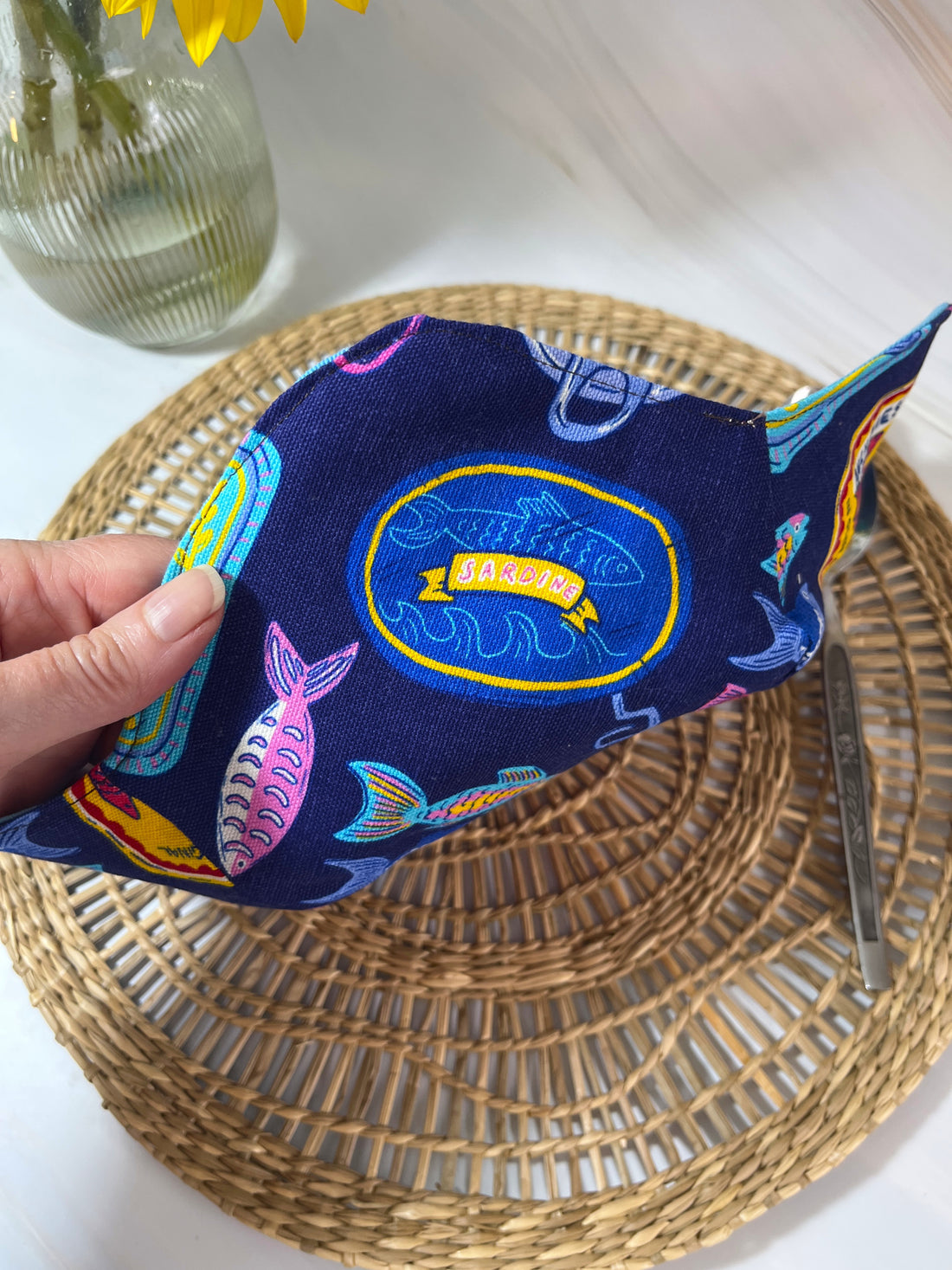 This Vibrant Blue Bowl Cozy Makes Heating Meals Safe and Easy