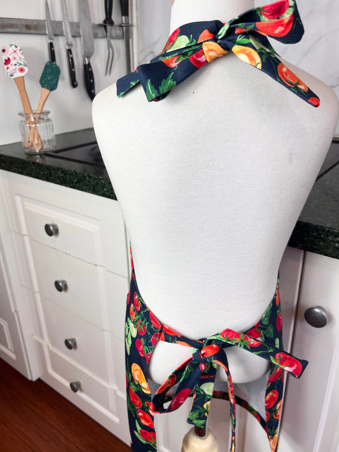 Tomatoes Cover this Adorable School Aged Child's Apron