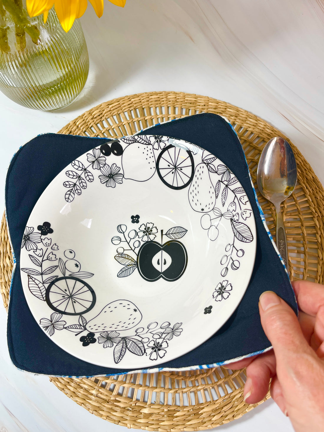 A Fresh Blue and White Pattern Makes This Bowl Cozy A Beautiful Gift