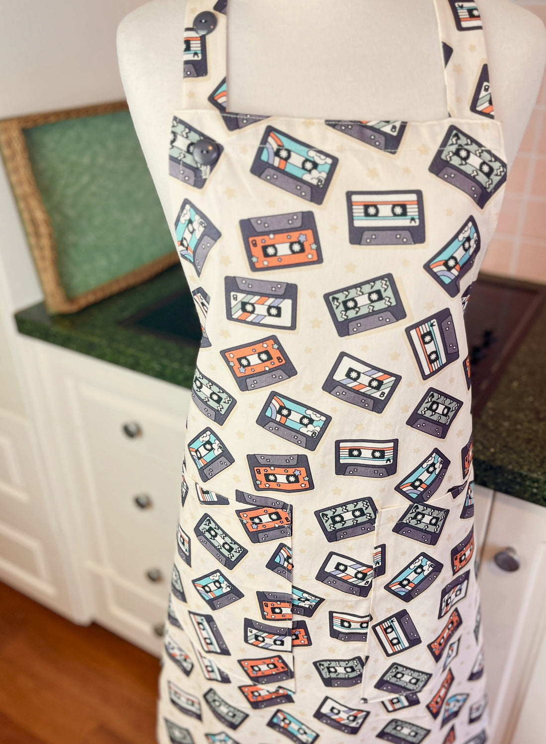 Lots of Cool Cassettes Make This Apron a Retro Delight