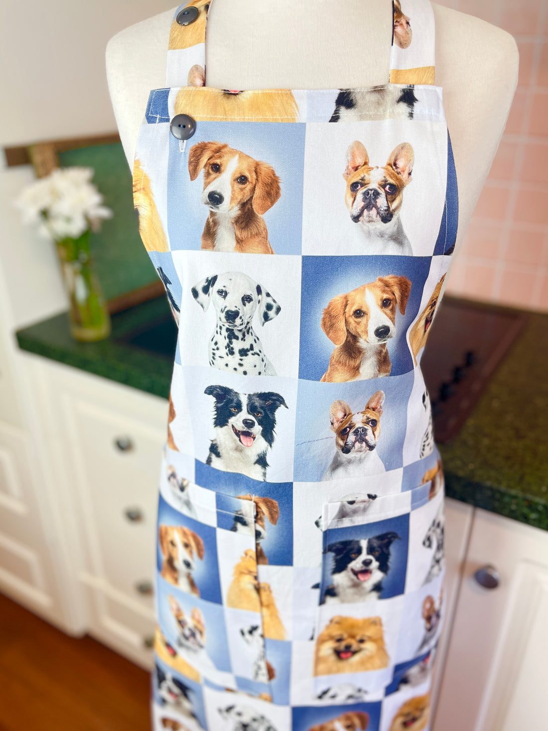 Can You Find Your Favourite Dog on this Beautiful Apron?