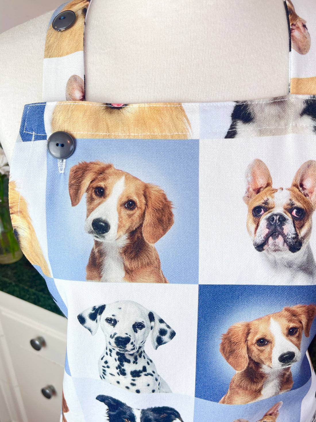 Can You Find Your Favourite Dog on this Beautiful Apron?