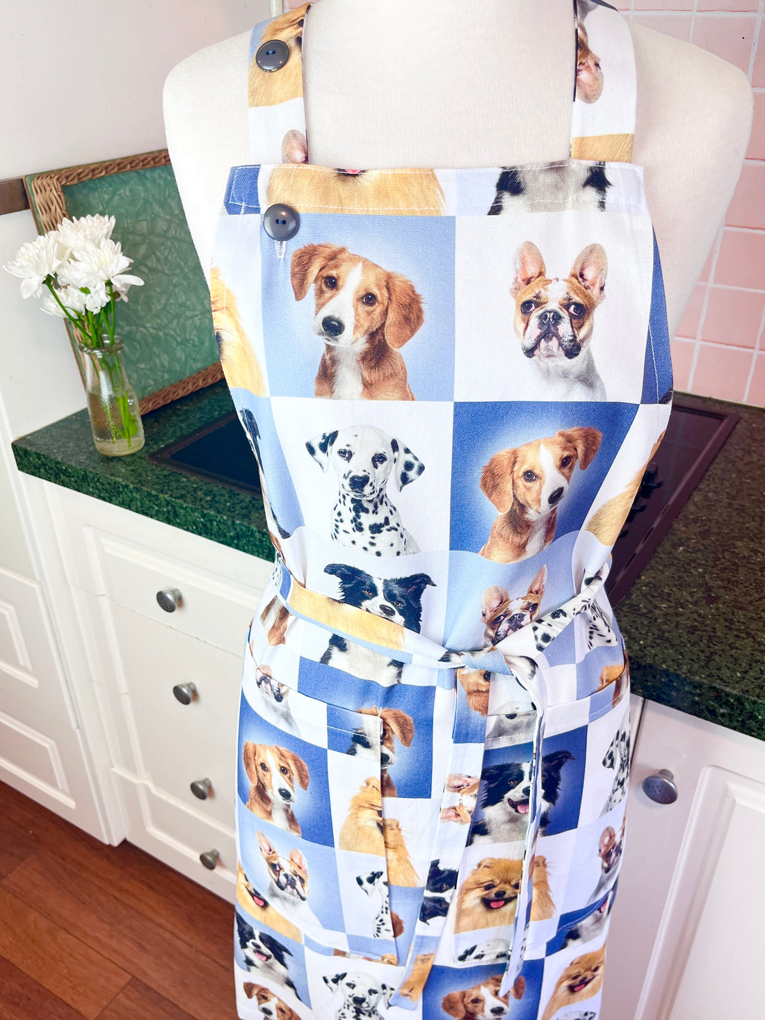 Can You Find Your Favourite Dog on this Beautiful Apron?