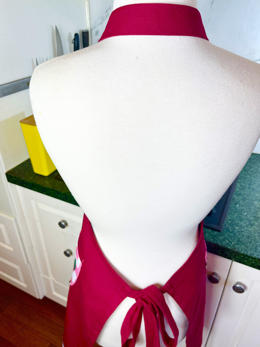 Cheery Cherry Pockets Bring Out the Fun Nature of This Bold Apron