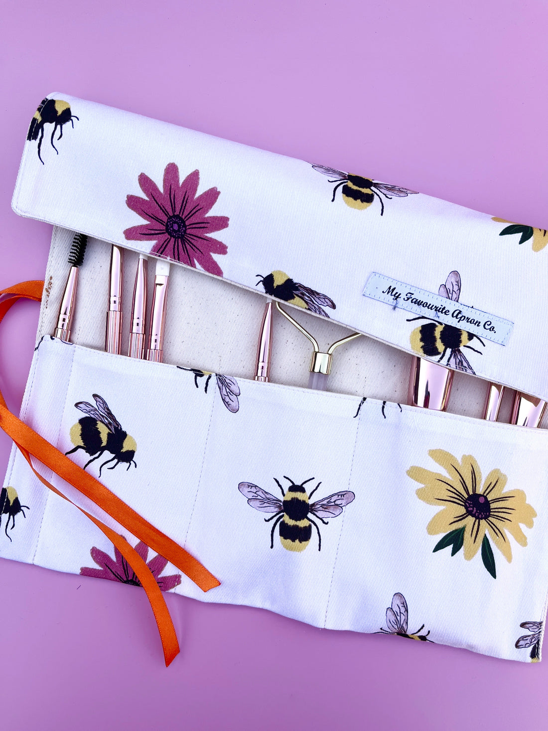 Super Handy Fabric Roll - Ideal for Cutlery, Make-Up Brushes, Anything!