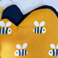 Big, Bold Bees Make a Beautiful Set of Two Oven Mitts