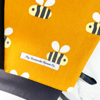 Big, Bold Bees Make a Beautiful Set of Two Oven Mitts