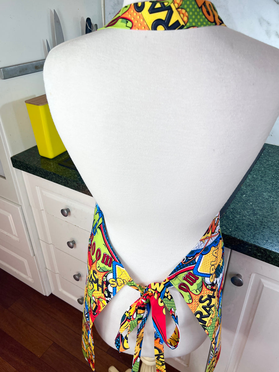 Comic Book Apron Perfect for Any Fun Baker or BBQ-er