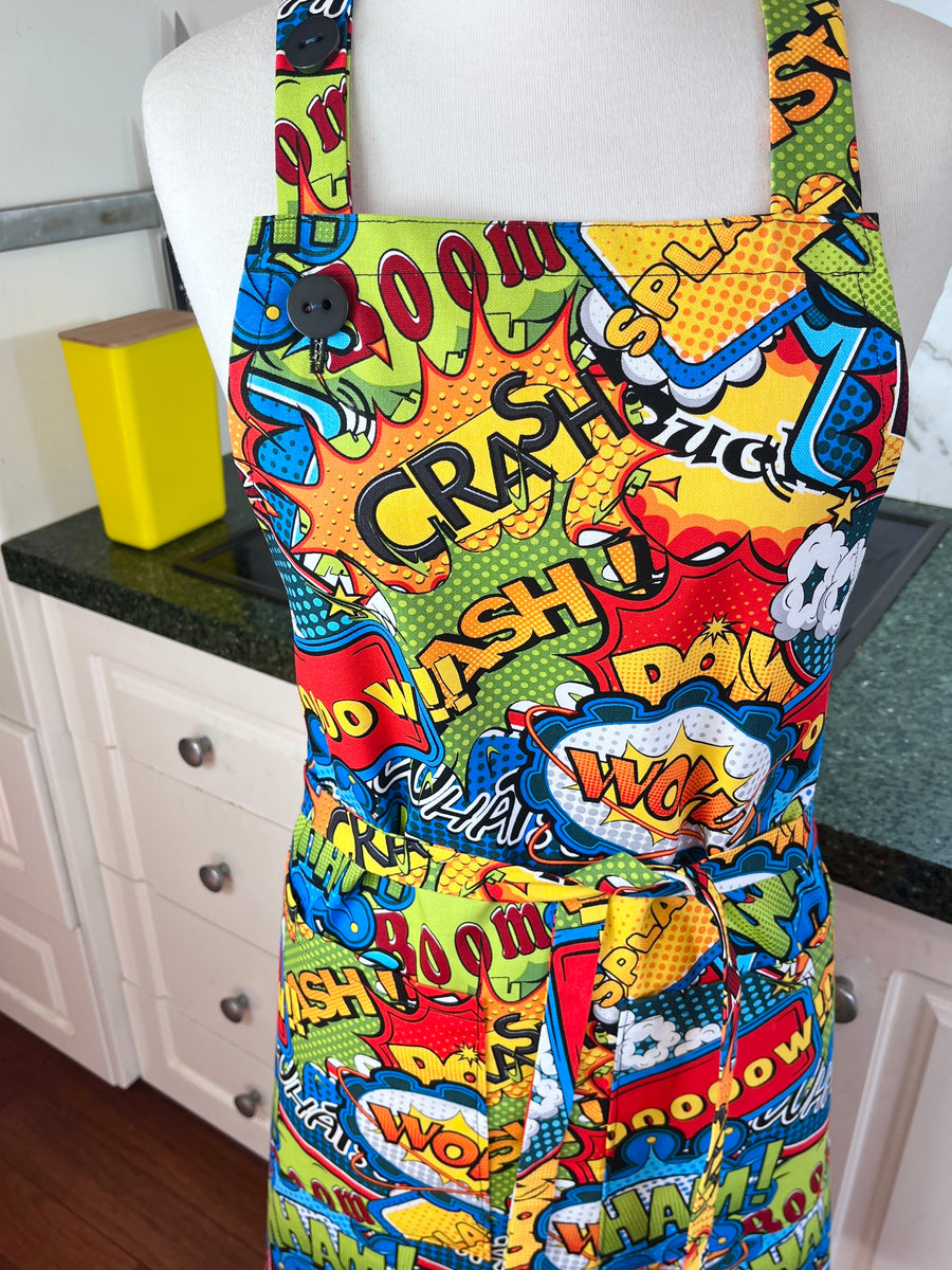 Comic Book Apron Perfect for Any Fun Baker or BBQ-er