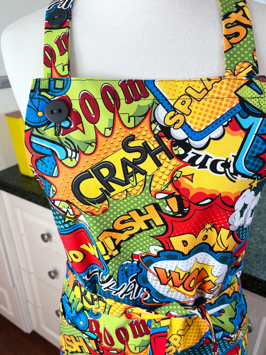Comic Book Apron Perfect for Any Fun Baker or BBQ-er