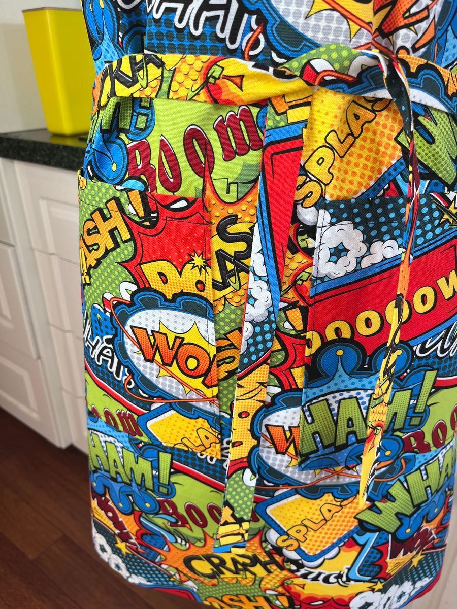 Comic Book Apron Perfect for Any Fun Baker or BBQ-er