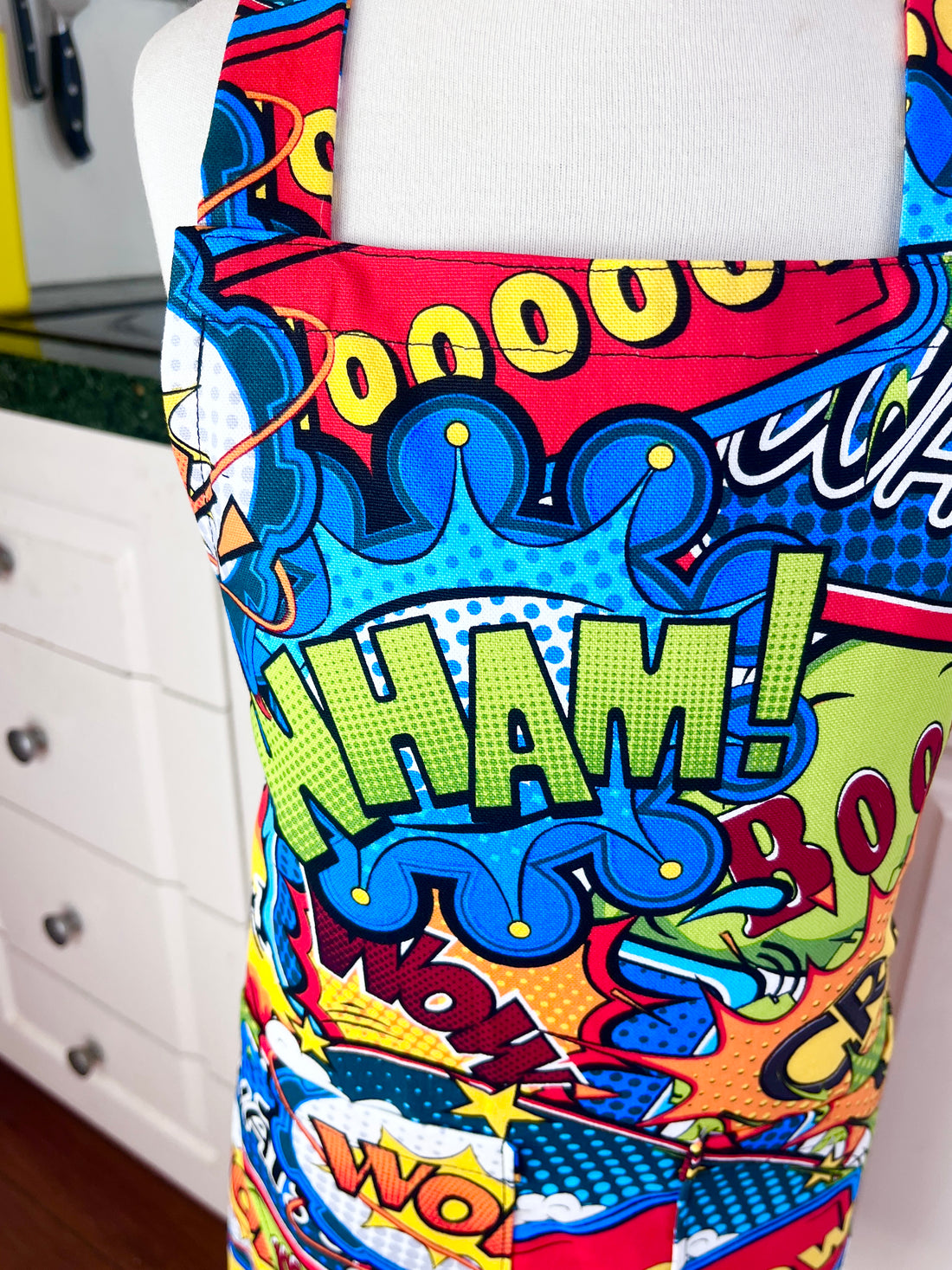 A Comic Book Apron for Your Favourite School-Aged Child