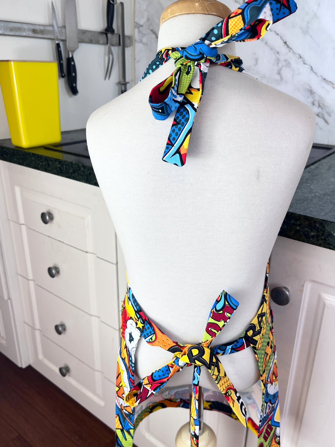 A Comic Book Apron for Your Favourite School-Aged Child