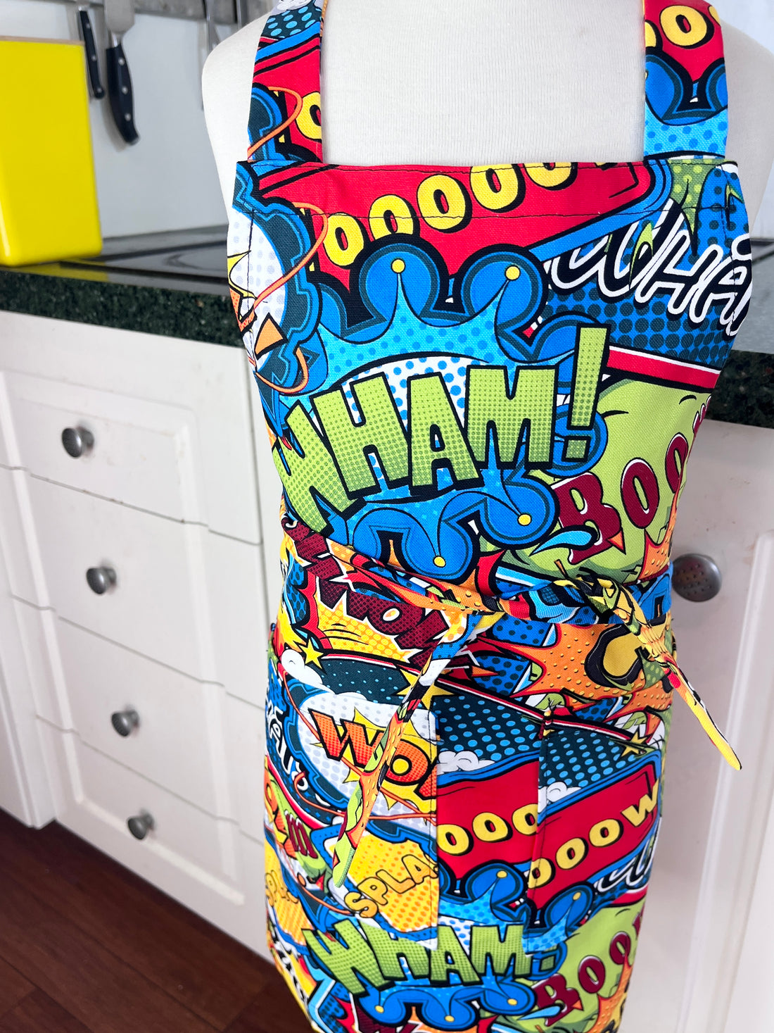 A Comic Book Apron for Your Favourite School-Aged Child