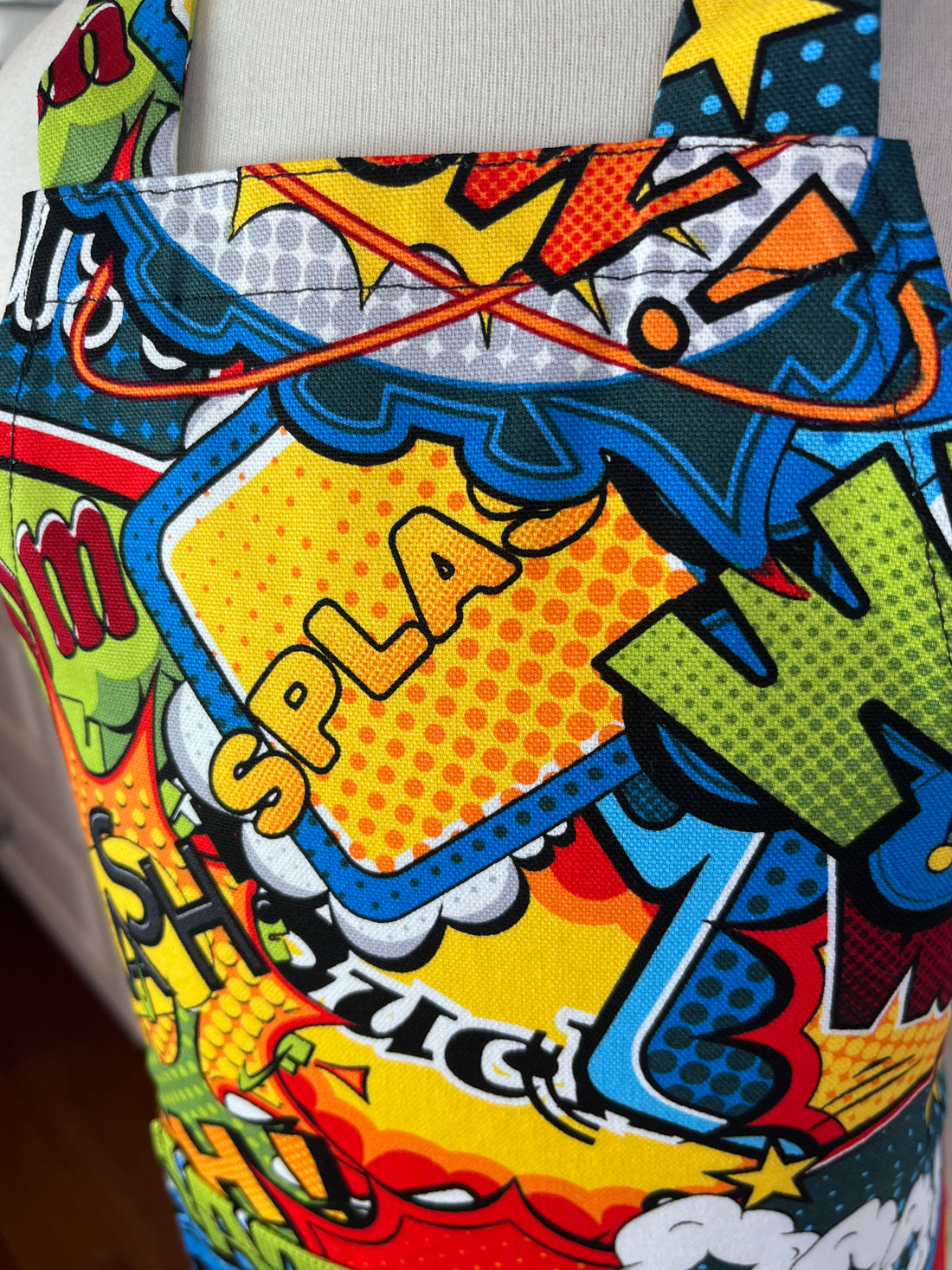 Comic Book Patterned Toddler's Apron